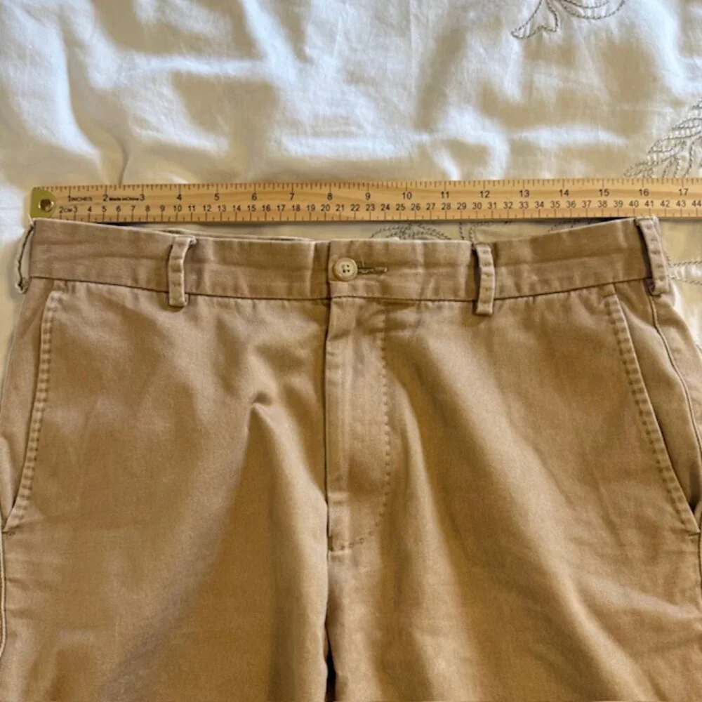 Peter Millar Mens Shorts 32 Pima Cotton Flat Front Chino Golf Beach Resort